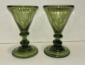 Historic Jamestown Green Blown Glass Glass from Jamestown Glasshouse - Picture 1 of 6