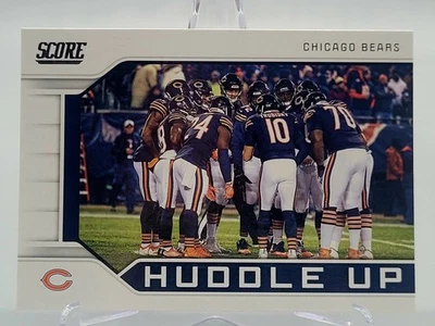 2019 SCORE MITCHELL TRUBISKY HUDDLE UP BEARS OFFENSE FOOTBALL CARD panini - Image 1 of 2