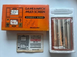 SCHÖNE BILDSCHIRME! Nintendo Game & Watch Donkey Kong DK-52 mit Box Anleitung FUNKTIONIERT SUPER! - Bild 1 von 19