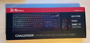 Thermaltake Tt eSports CHALLENGER Tastiera illuminata - Nero NUOVO - Foto 1 di 4