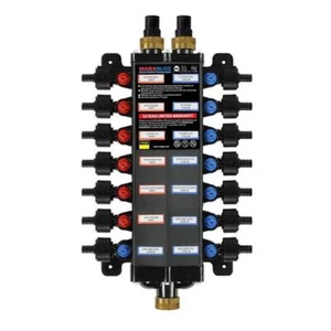 ManaBloc 1/2 pulgada. Colector de distribución de polímero de 14 puertos x 6 caliente/8 frío - Imagen 1 de 2