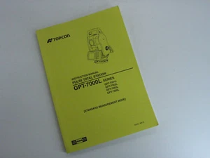 TOPCON BEDIENUNGSANLEITUNG PULSE TOTALSTATION GPT-7000L Serie - Bild 1 von 1
