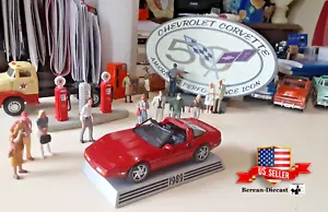1/43 Danbury Mint 1989 CORVETTE Radiant Glossy ROSSO 50° Anniversario Serie C9.9 - Foto 1 di 14