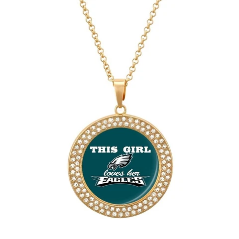 This Girl Loves Her Philadelphia Eagles Necklace Women Jewellery ,fans Gift Cover