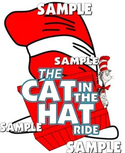 Universal Studios The Cat in the Hat Ride Scrapbook Paper Die Cut Piece - Picture 1 of 1