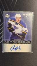 2007-08 Upper Deck Black Diamond - Gemography #G-JM Jay McClement Auto Blues