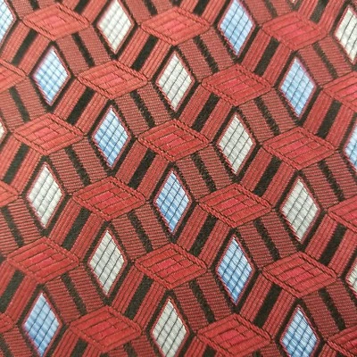 Covington мужской галстук Argyle геометрический шелк галстук красный синий бриллиант  - Изображение 1 из 4
