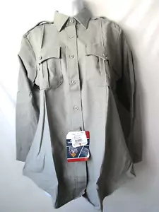 Flying Cross Womens 42 Long Gray Long Sleeve Uniform Shirt Security NWT - Picture 1 of 12