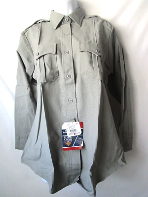 Flying Cross Womens 42 Long Gray Long Sleeve Uniform Shirt Security NWT - Image 1 of 4
