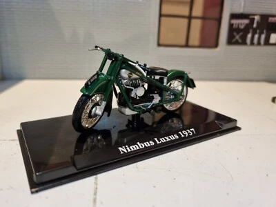 Nimbus Luxus 1937 Green Motorbike Classic Atlas IXO 1:24 Diecast Scale Model - Image 1 of 4