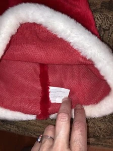 Christmas Adults Kids Santa Hat velvet Plush Xmas Cap - Picture 1 of 3