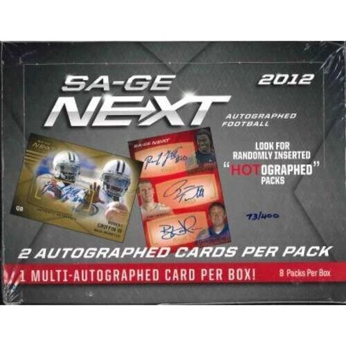 【 FREE SHIPPING!! 】2012 SAGE NEXT AUTOGRAPHED FOOTBALL BOX FACTORY SEALED - Image 1 of 1