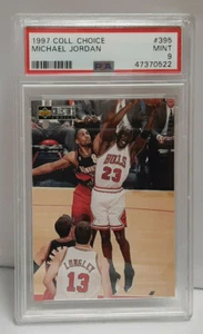 Michael Jordan 1997 UD Collector's Choice Basketball Card #395 Graded PSA 9 MINT - Picture 1 of 3