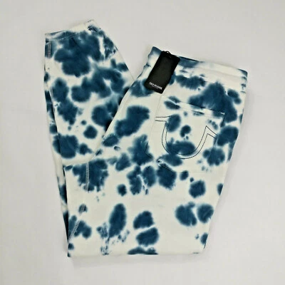 True Religion Tie Dye Drawstring Joggers Fleece Sweatpants Size L 36x30 - Image 1 of 4