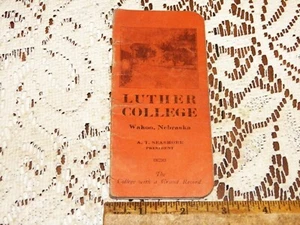 Vintage LUTHER COLLEGE; Wahoo, Nebraska Notepad - Picture 1 of 4