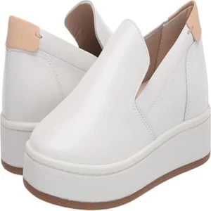 Lucky Brand womens Hadie Flat Sneaker | White Leather | 10M - Picture 1 of 9