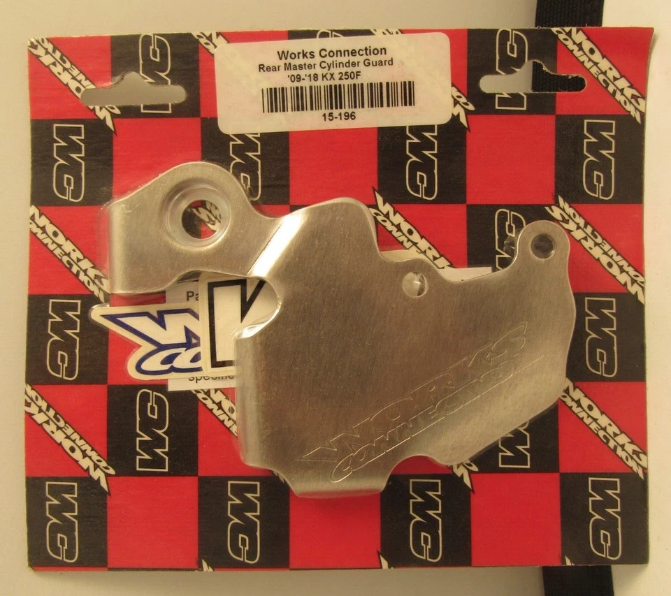 Works Connection Rear Master Cylinder Guard 2009-2018 Kawasaki Kx250F 15-196 NOS - Image 1 of 1