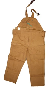 Vintage NOS Key Imperial Mens Brown Cotton Heavyweight Duck Overalls 44 x 30 - Picture 1 of 7