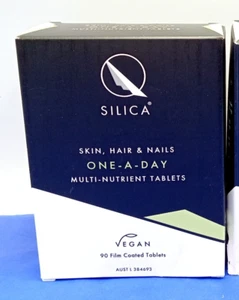 Q Silica Once-A-Day for Skin, Hair & Nails – 90 Vegan Tablets - Picture 1 of 6
