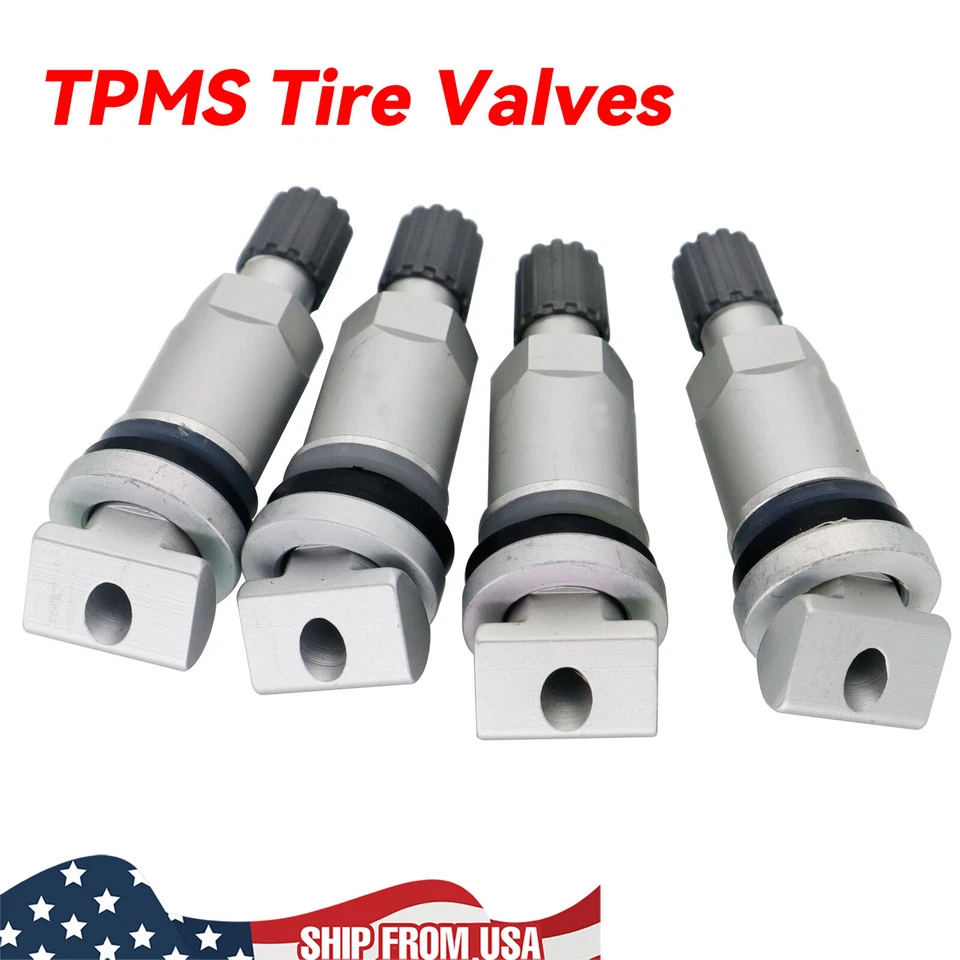 Kit de repuesto de vástago de válvula sensor de presión de neumáticos x4 para Jeep Volvo Ford Chrysler Foto 1 de 4