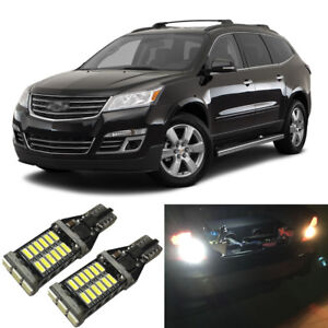 White LED 921 W16W Backup Reverse Light Bulbs For 2009-2017 Chevy Traverse