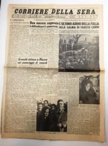 Lot No. 2 Newspapers, Daily Corriere Della Sera Year 1960 - Picture 1 of 2