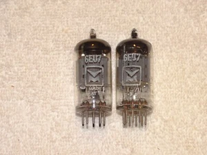 2 x 6EU7 Mullard/V-M Tubes*Super Strong Matched Pair*1963* #16 - Picture 1 of 4