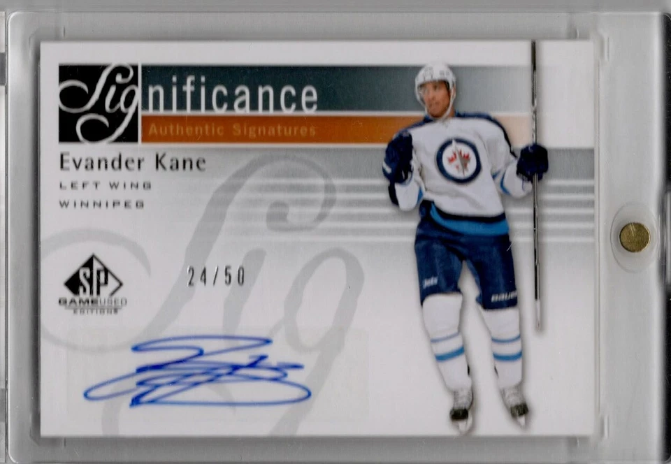 2011-12 SP Game Used Significance Authentic Signatures  Evander Kane AUTO #14/50 - Image 1 of 2