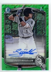 Javier Mogollon 2025 Bowman Chrome Green Shimmer Auto #/99 White Sox RC #CPA-JMO - Picture 1 of 2