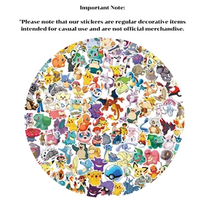 200 pegatinas pequeñas de anime Pokémon Pikachu Kawaii maleta para computadora portátil monopatín - Imagen 1 de 2