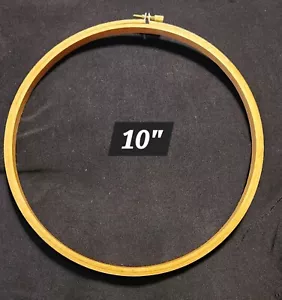 10" Wooden Embroidery Cross Stitch Hoop Cross-stitching Needle Crafts - Picture 1 of 1