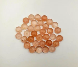 Lote de 16 piedras preciosas sueltas de cuarzo rosa natural cabujón 12 mm 102 quilates - Imagen 1 de 4