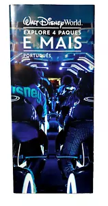 WALT DISNEY WORLD Explore 4 Parks & More Attraction guide PORTUGESE 24pg broch - Picture 1 of 5