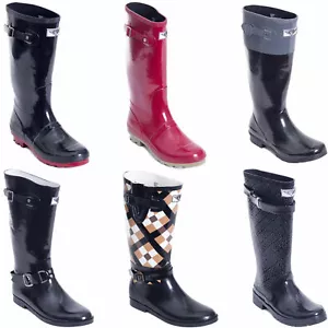 Damen Gummi Regen Stiefel - Classic & Rider Styles Wasserdicht & Edel Stiefel - Bild 1 von 6
