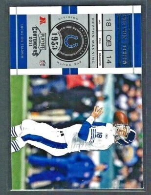 2012 Playoff Contenders Football #31 Peyton Manning Indianapolis Colts - Image 1 of 2