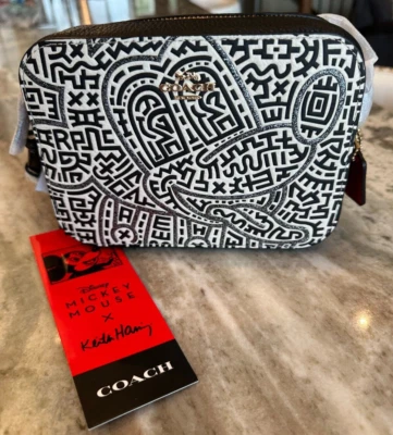 Mini bolsa para cámara Keith Haring Disney Mickey Mouse X para mujer C6907 con bolsa antipolvo Foto 1 de 4