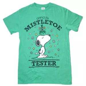 Snoopy Official Mistletoe Tester Weihnachtsgeschenk T-Shirt Gr. S Herren Damen Unisex - Bild 1 von 3