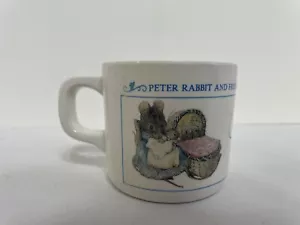 Tazza tazza bambino vintage Beatrix Potter Peter coniglio e amici Eden F. Warne - Foto 1 di 6
