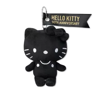 Hello Kitty 50th Anniversary Sanrio Mascot black Avail - Picture 1 of 4