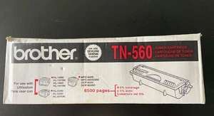 Genuine Brother TN-560 Black Toner Cartridge, 6500 Pages, NEW FACTORY SEALED! - Bild 1 von 1