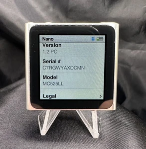Apple iPod Nano 6ta generación 8 GB plateado MC525LL - Imagen 1 de 5