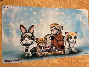 Yugioh Official Playmat Extravaganza Rescue Animals KONAMI NEW w/ Official Tube - Picture 1 of 3