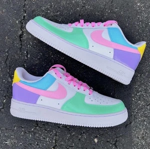 Pastell Nike Air Force 1 Sneaker Damenschuhe Größe 6 " - Bild 1 von 6