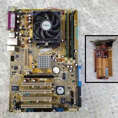 AMD Athlon 64 X2 4200+ + RAM 2GB + MOBO Asus M2V + GPU MSI Geforce 7300LE 256MB - Immagine 1 di 4