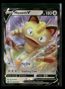 Meowth V SWSH: Sword & Shield Promo Cards #SWSH004 Pokémon Holo - Picture 1 of 2