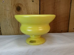 Vintage Haeger gelbe Keramik Sockel Vase Übertopf - Bild 1 von 4