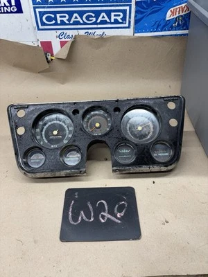 1967 1972 71 C10 C20 Chevrolet Gmc Project Gauge Cluster Speedometer Tachometer - Image 1 of 4