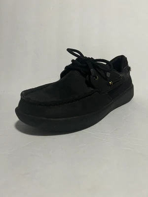 SPERRY Top Negro Araña Gamuza Niños 4M En Buen Estado Foto 1 de 4