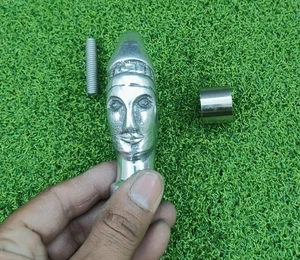 Testa di mummia in ottone massiccio per bastone da passeggio vittoriano in legno bastone regalo - Foto 1 di 4