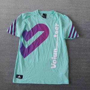 Adidas FIFA World Cup Qatar 2022 Volunteer T Shirt Mens S Blue Official Limited - Picture 1 of 12